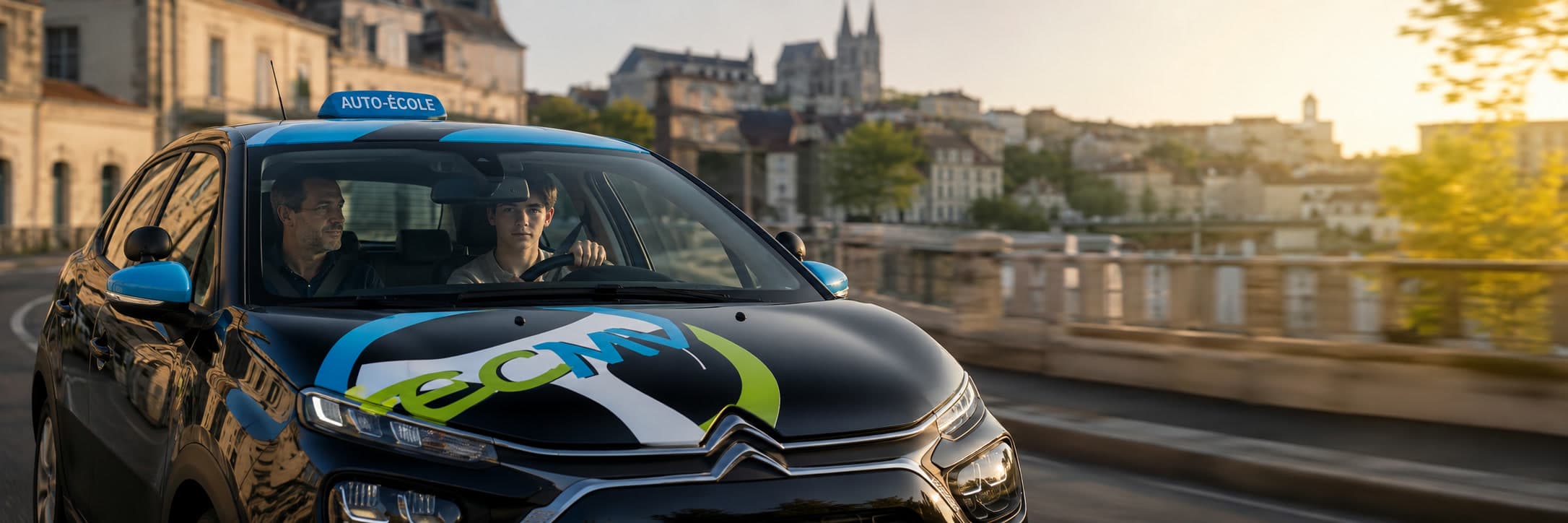 Leçon de conduite ECMV à Angoulême